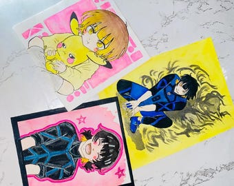 Original Bachira Watercolor Art Pack (Set of 3)