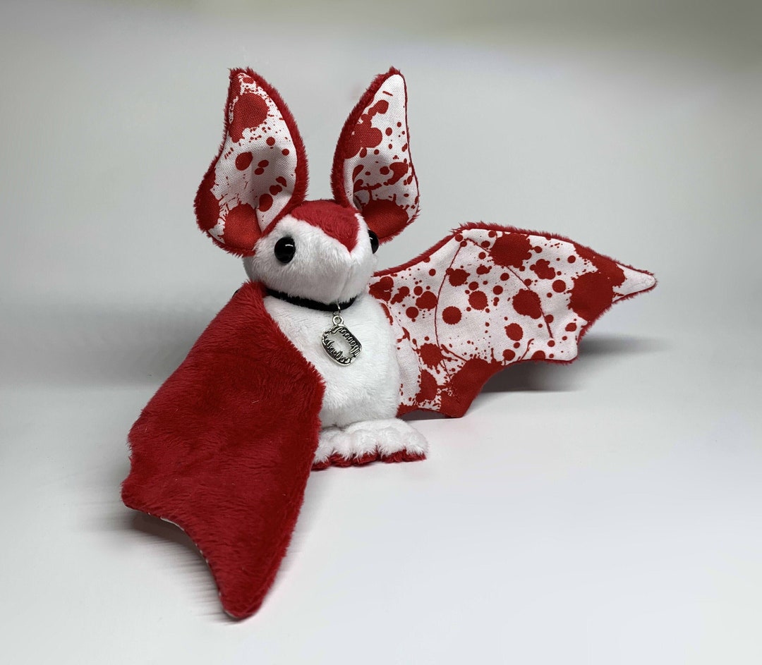 Vampire Blood Bat Plush 12 Wingspan With Charm - Etsy