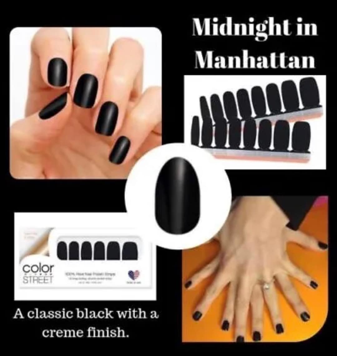 Color Street Midnight in Manhattan . Hard to Find Nail Polish Strips - Etsy