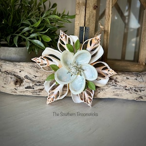 Coastal Seashell Flower Ornament