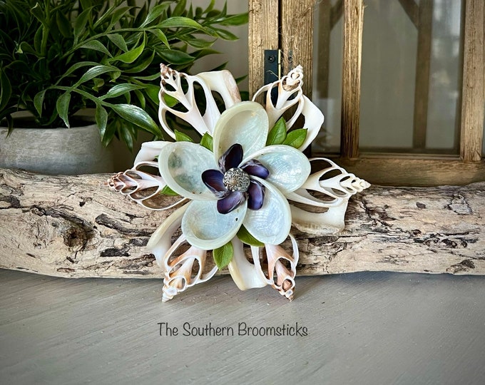 Coastal Seashell Flower Ornament