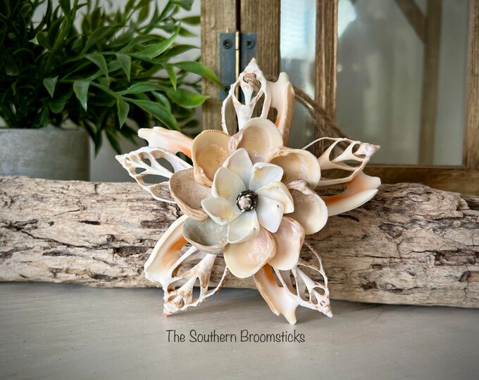 Coastal Seashell Flower Ornament