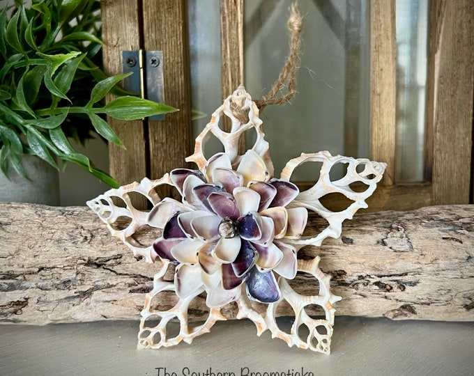 Coastal Seashell Flower Ornament