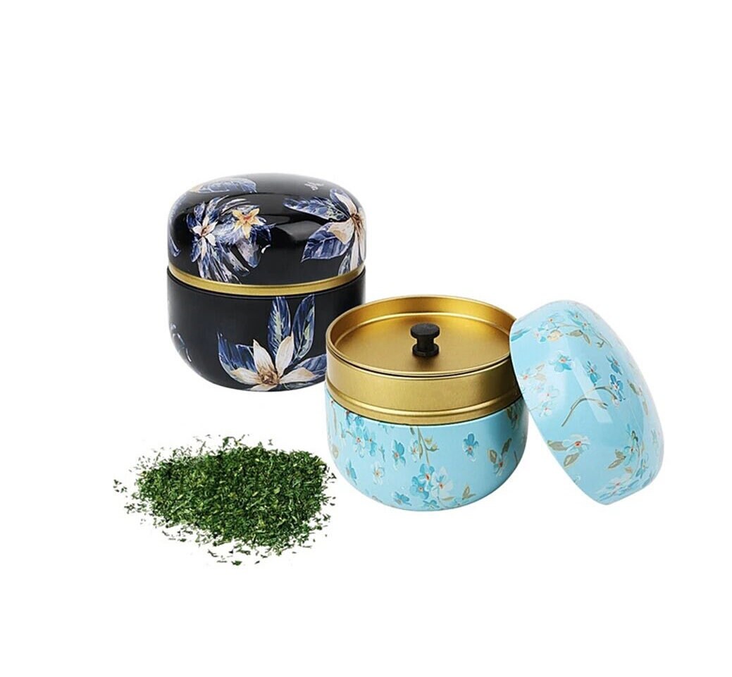 Boîte à Thé Japonaise en Métal