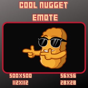 Animiertes Cooles Nugget Emote / Sub Emote / Twitch / Youtube / Discord / Bit Emote / Emotes / Premade / Streamer / Gamer / Emote Kommission /