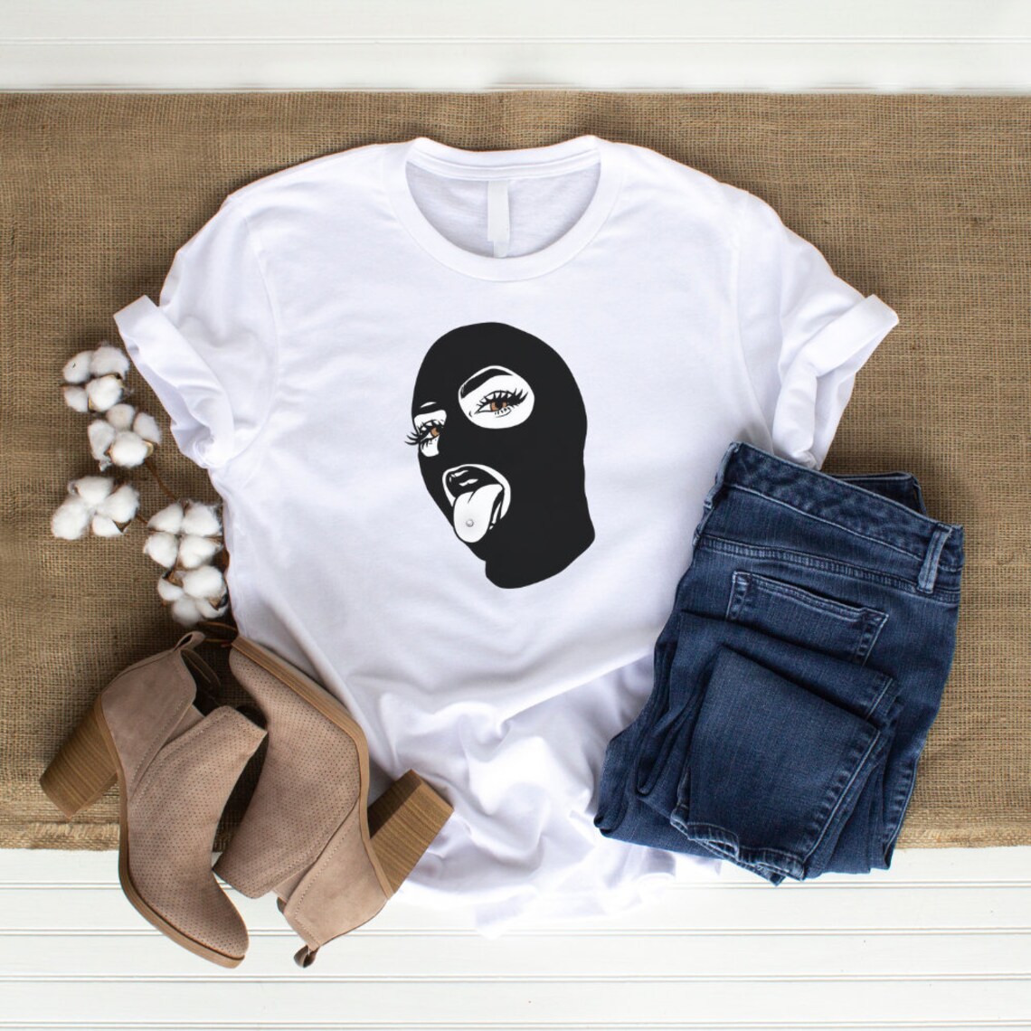 Ski Mask Girl SVG/PNG / Savage Designs / Robber Graphics / Mask ...