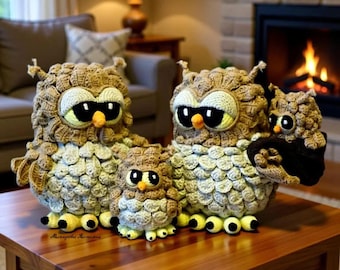 Realistic Barn Owl Amigurumi Crochet Pattern PDF | Cute Owl Plush Toy | Beginner Friendly Tutorial | Instant Download