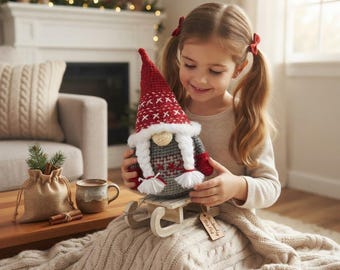 Gnome Couple Crochet Pattern PDF, Christmas Gnome Amigurumi, Holiday Decor Crochet Pattern, Gnome Doll Set, Instant Download