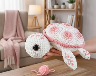 Sea Turtle Crochet Pattern PDF | Granny Square Turtle Lovey | Amigurumi Plush Crochet Tutorial | Baby Gift | Instant Download