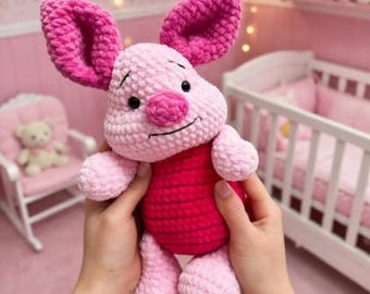 Piglet Crochet Pattern PDF | Cute Pig Amigurumi Plush Toy | Farm Animal Crochet Tutorial | English | Instant Download