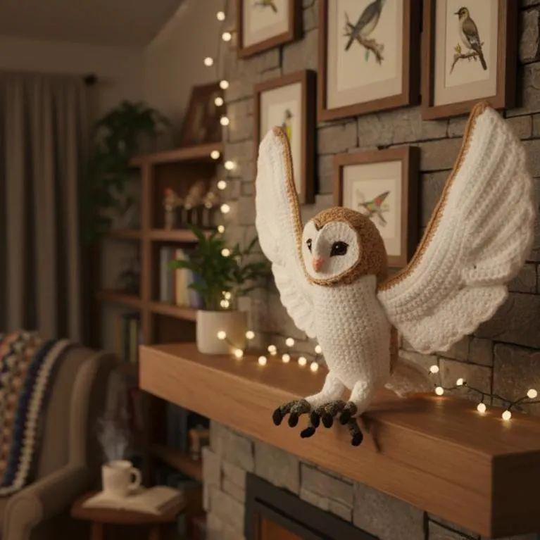 Owl Crochet Pattern PDF | Snowy Owl Amigurumi | Cute Plush Toy | Easy Beginner Friendly | Instant Do