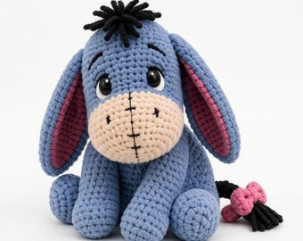 Donkey Crochet Pattern PDF | Cute Amigurumi Plush Toy | Farm Animal Crochet Pattern | Beginner Friendly | Instant Digital Download
