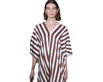 Striped Printed Ankle Length Daily Wear Satin Silk Kaftan For Women,Kaftans for women,Plus size,Dubai dress,Maxi wedding dress,Caftan 5624