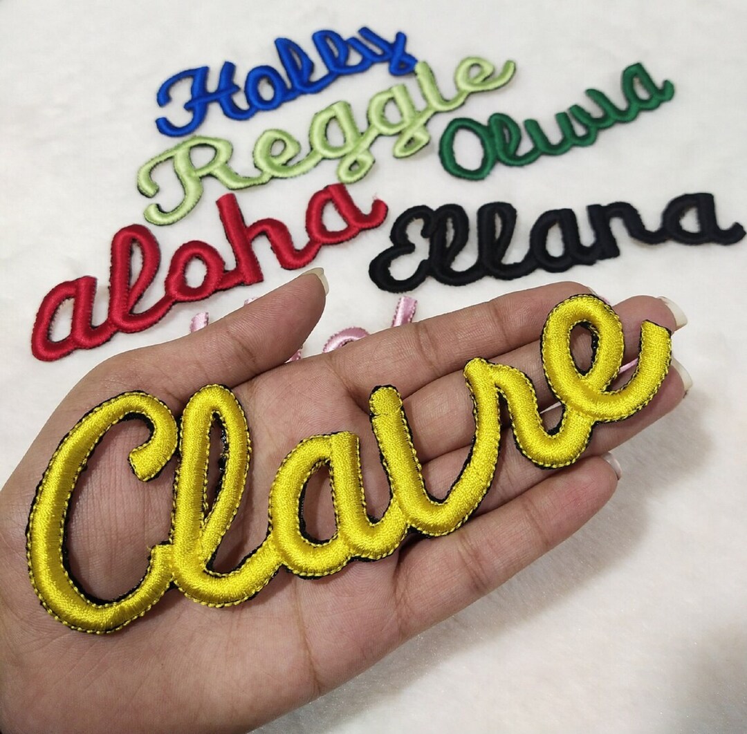Custom Embroidered Name Patch, Personalized Name Patch, Iron on Name