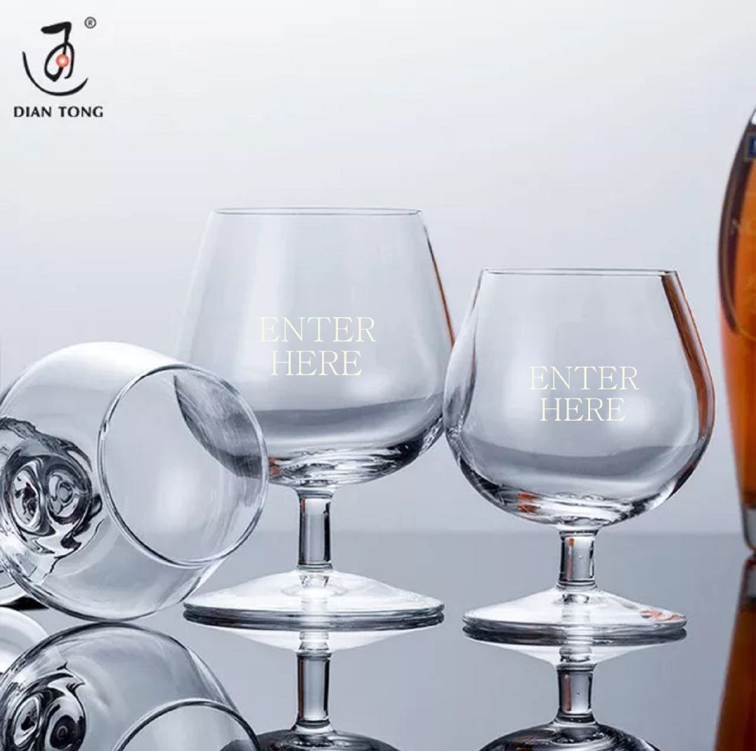 Monogrammed Brandy Glass Brandy Snifter Collection Engraved Etsy