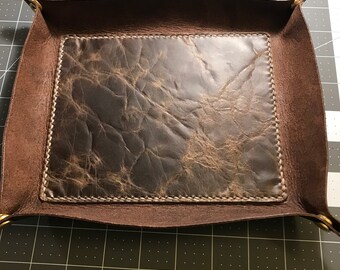 Leather Valet Tray/ Catch All