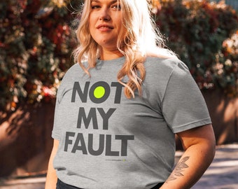 Challengers tennis T-shirt ˣ unisex organic short-sleeve Stanley / Stella ˣ on-demand not my fault design
