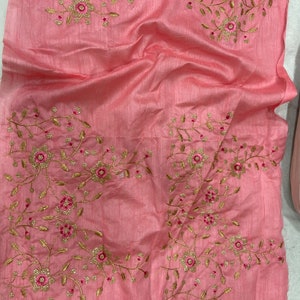 Deepika Padukone Look Inspired Floral Prints Satin Silk Saree With ...