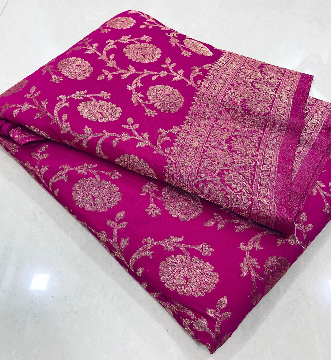 Elegant Grey Pure Handloom Khadi Silk Saree with Soft Zari Work main image 0