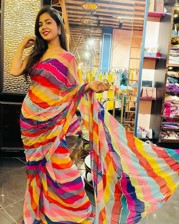 leheriya saree