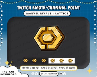 Moneda de enrejado de Marvel Rivals / Emotes y puntos de canal de Twitch / KICK / Twitch / YouTube / Discord