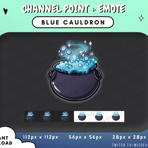 Blauer Hexenkessel Channel Point | DND Emote | KICK | Zucken | Zwietracht