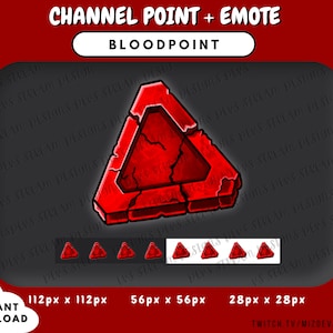 Bloodpoint Emote | DBD Channel Point | Twitch | KICK | Discord | YouTube