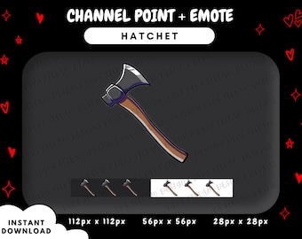 Emote de Twitch de hacha: Punto de canal de lanzamiento de hacha (descarga digital)