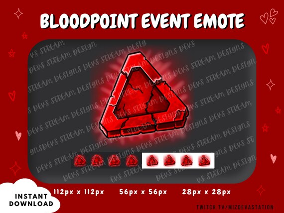 Bloodpoint Event Emote Blood Rush Blood Hunt Blood Feast Etsy