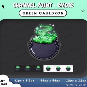 Grüner Hexenkessel Channel Point | DND Emote | KICK | Zucken | Zwietracht