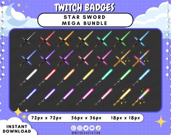 Insignias de Twitch de Star Sword: Megapaquete (Descarga digital)