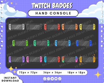 Insignias de Twitch para consolas portátiles: 14 estilos (descarga digital)