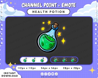 Health Potion Channel Point | DND Emote | KICK | Twitch | Discord