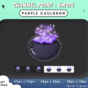 Lila Hexenkessel Channel Point | DND Emote | KICK | Zucken | Zwietracht