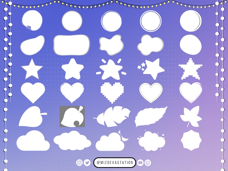 Variety cam Mask Bundle 52 STYLES Made for Streamers OBS