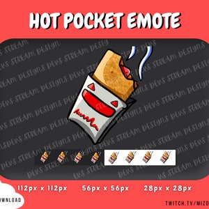 Hot Pocket Emote | Twitch Channel Point | KICK | Twitch | Discord | YouTube