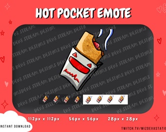 Emote de bolsillo caliente / Punto de canal de Twitch / KICK / Twitch / Discord / YouTube