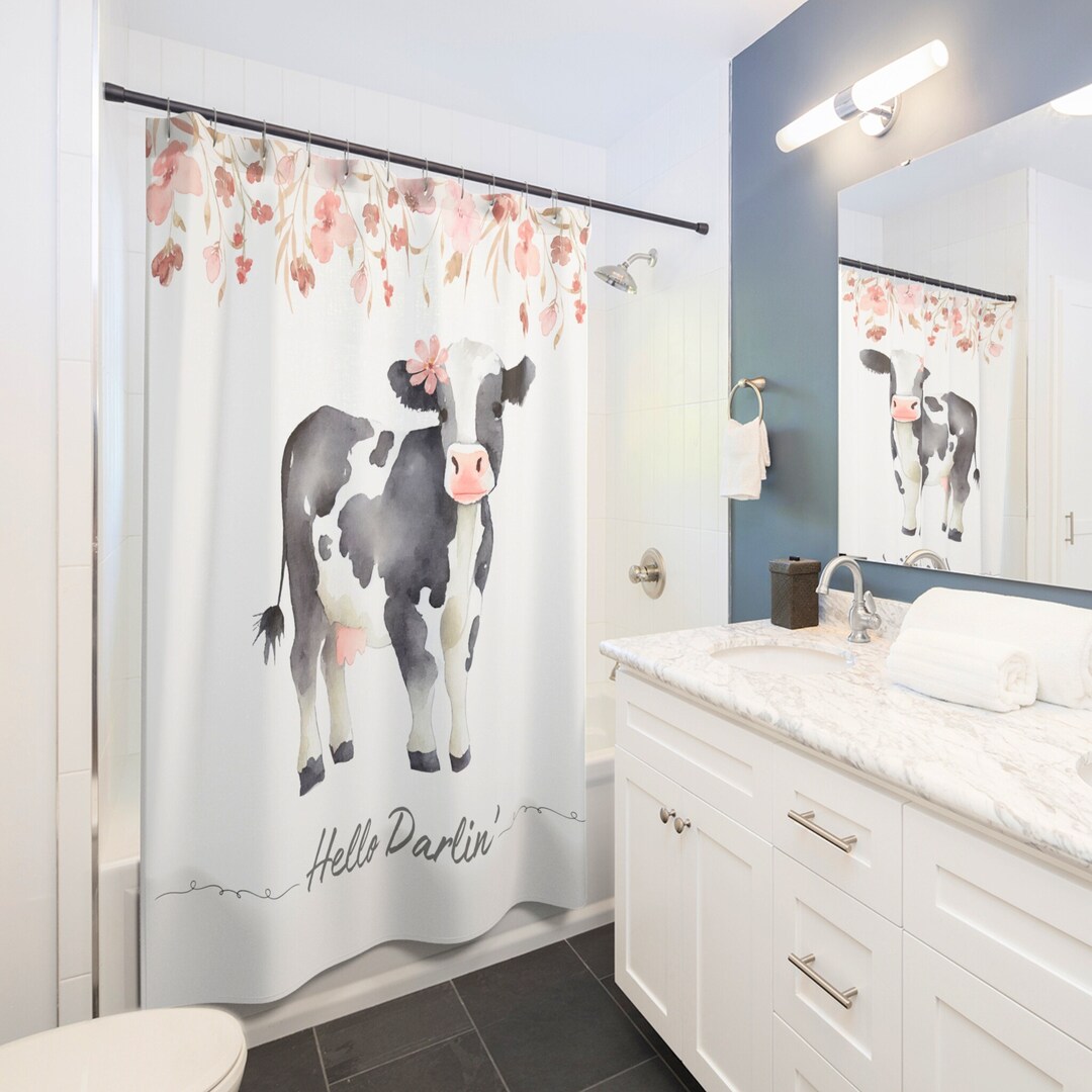 Cute Shower Curtains, Country Chic Shower Curtain, Botanical Shower ...
