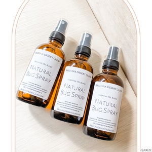 All Natural Organic Bug Spray, Natural Bug Repellent, Bug Spray for wedding, Organic Skin Care Gift for Camping Lovers, Essential oil blend