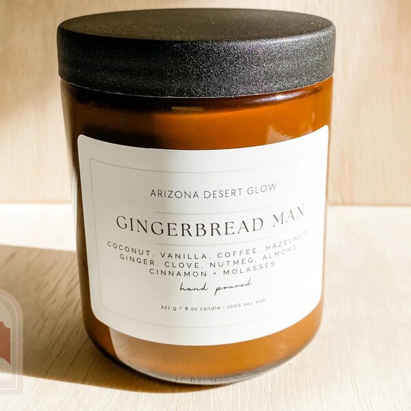 Gingerbread Candles Etsy