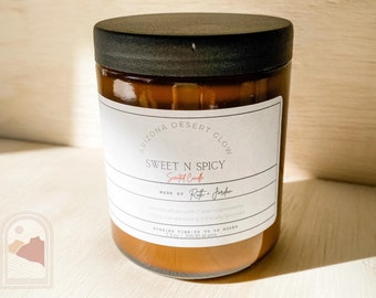 Sweet Orange and Sriracha Soy Candle, Scented Candle, Soy Wax Candle, Candles, Soy Candle Handmade