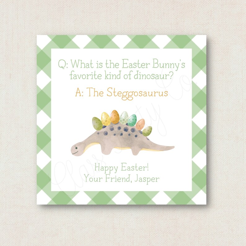 Printable Gift Tags What is the Easter Bunny's Favorite Etsy