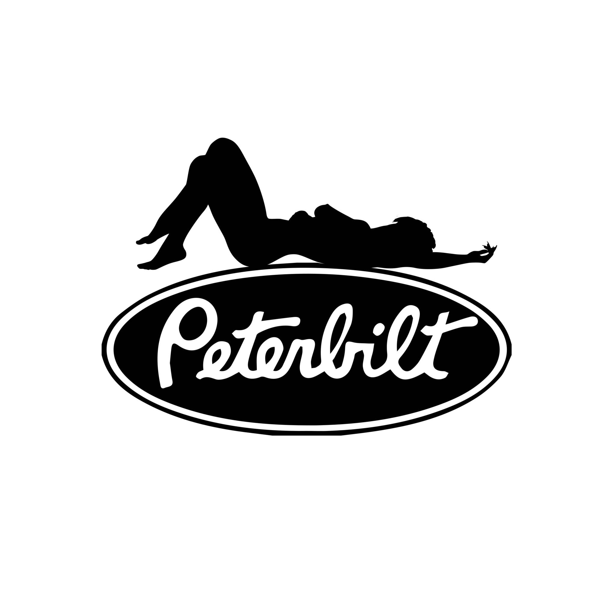 Peterbilt Logo With Woman SVG PNG DXF Jpg Etsy