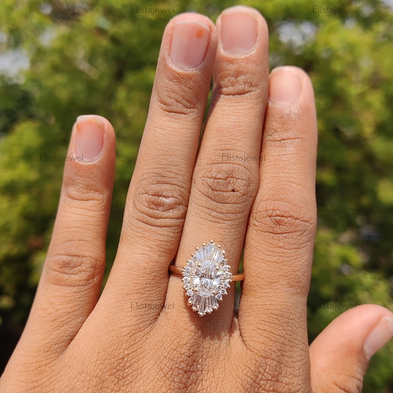 Carat Lab Grown Unique Diamond Ring Made With Lab-Grown Diamonds