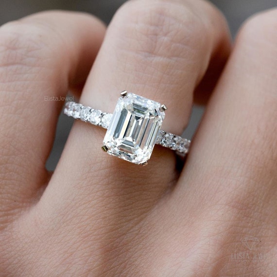 Beautiful emerald cut engagement rings sale