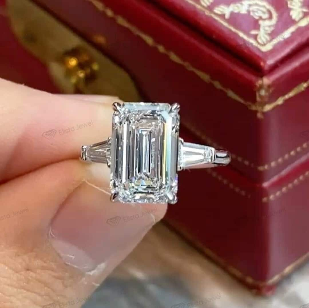 High Jewelry, Emerald Cut Lab Diamond Ring