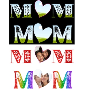 Cornice Canva per la mamma, modello per foto della mamma, festa della mamma, trascina e rilascia, modelli modificabili Canva, pacchetto