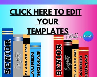 Plantilla de Canva para tablero de graduación: Decoración editable para fiestas (descarga digital)