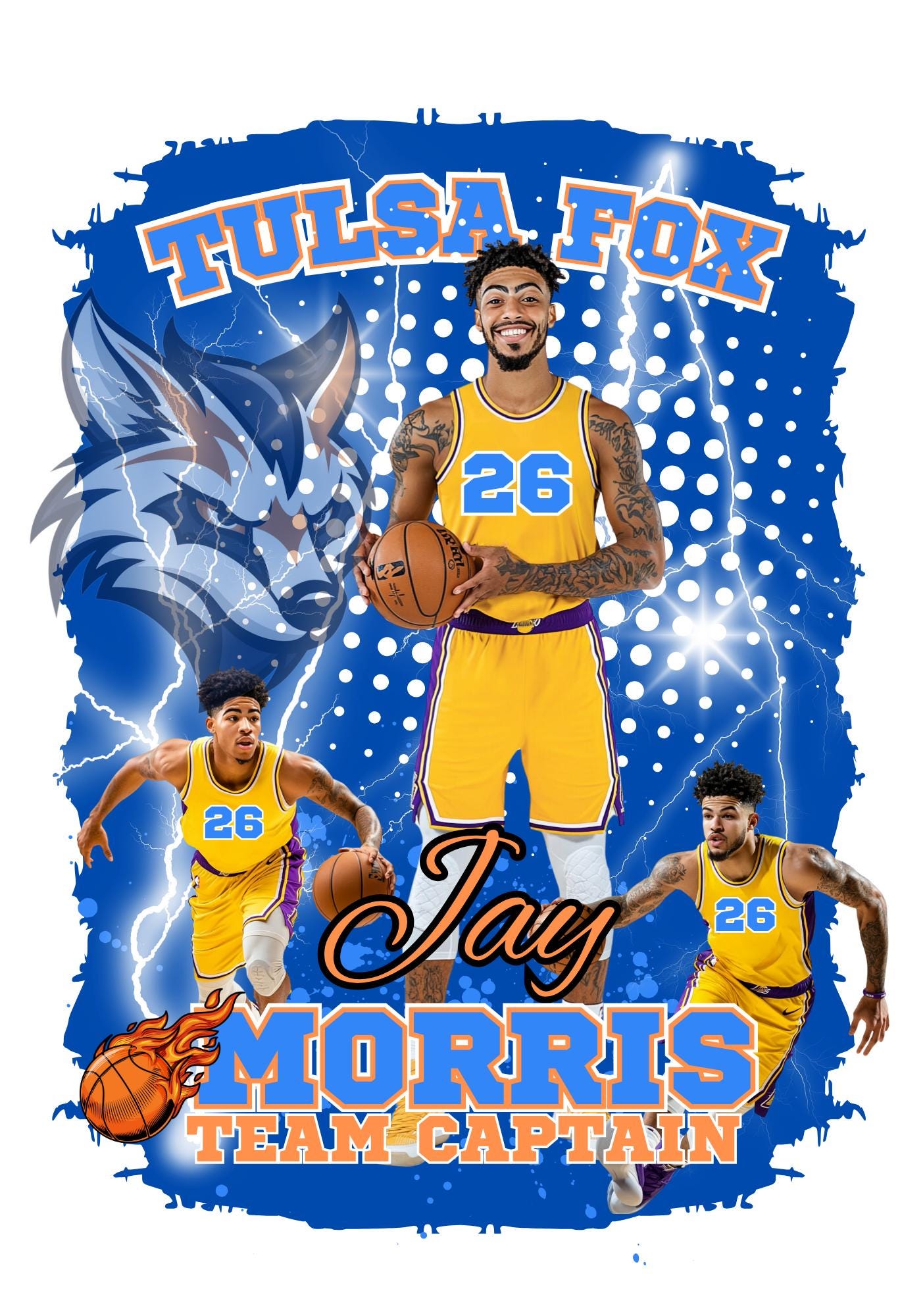 Canvas Basketball Poster