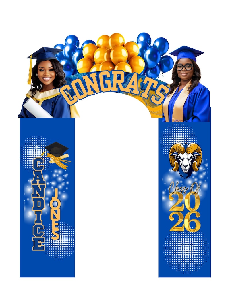 Editable Graduation Canva Templates for 2026 PLR, Customizable Grad Templates image 5
